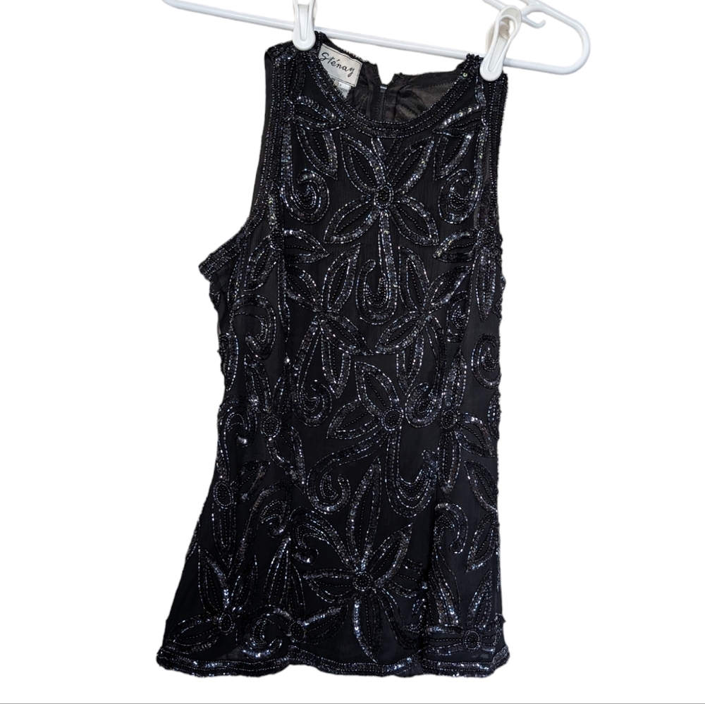 Silk glitter party shirt